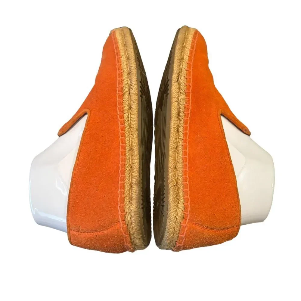 UGG Australia SANDRINNE II orange suede espadrille loafers 1016678‎ size US 7